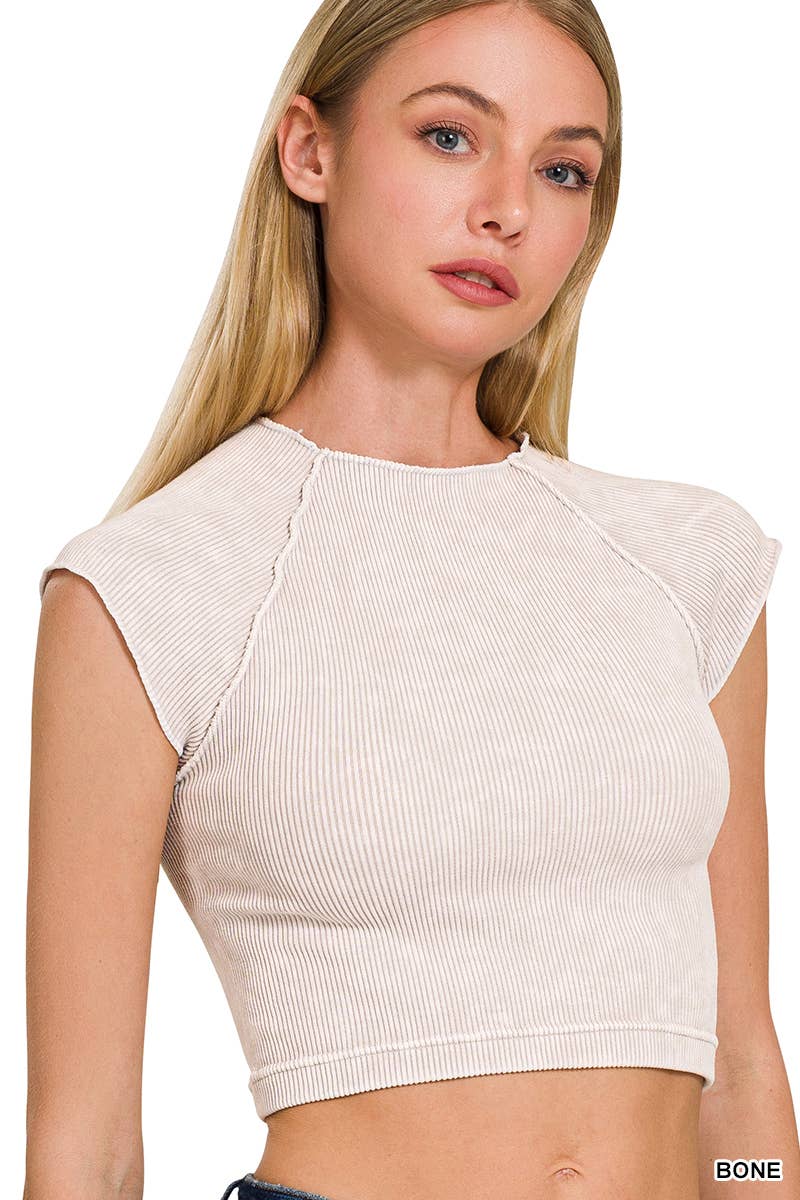 Luxe Ribbed Crop