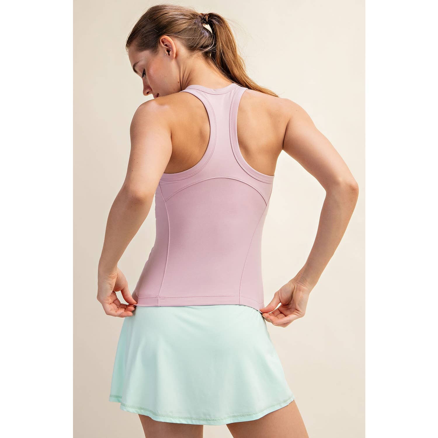 BUTTER SLEEVELESS RACER BACK TANK TOP