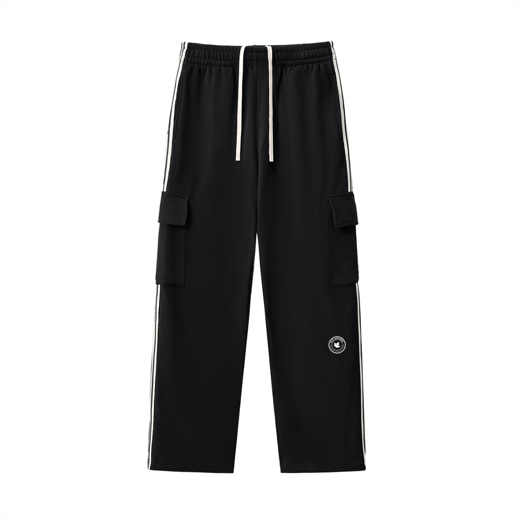 Side Stripe Straight-Leg Pants