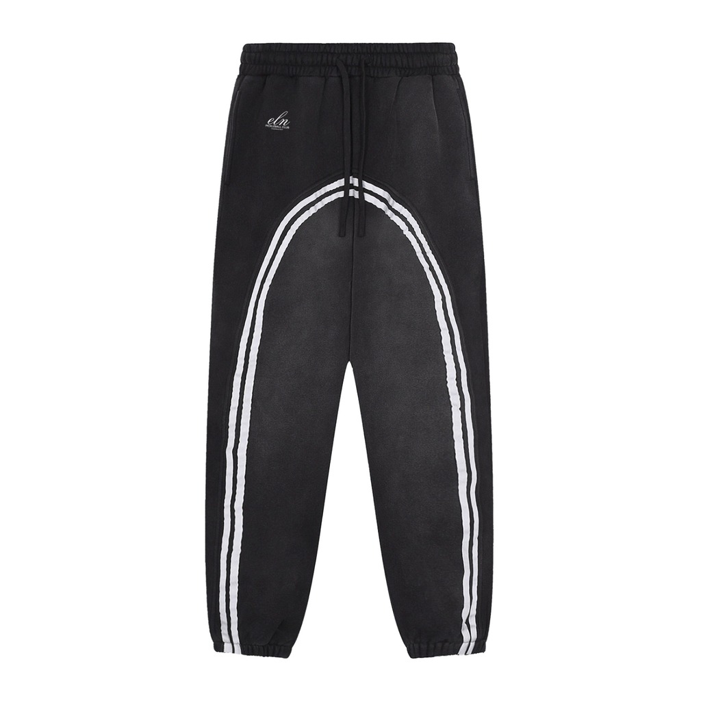 Sun Fade Contrast Tape Fleece Jogged Sweatpants