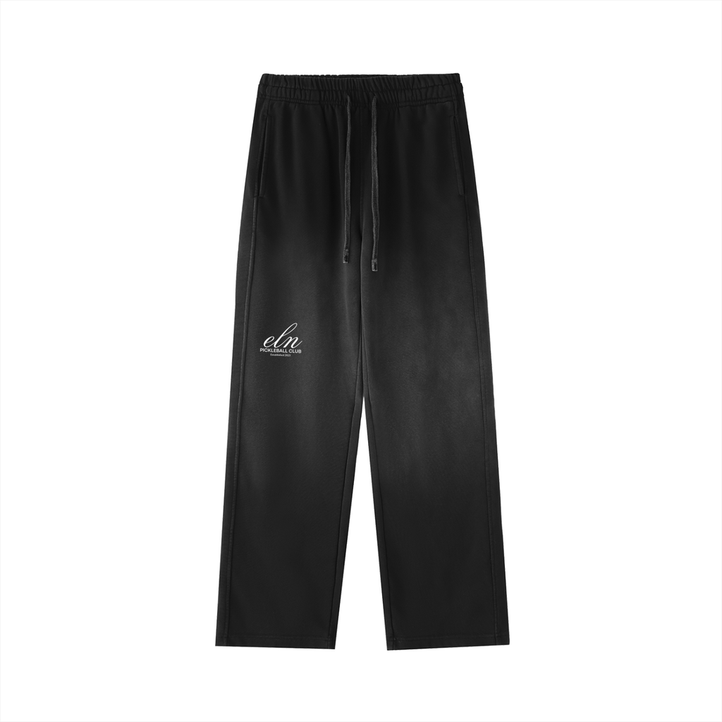 Vintage Washed Gradient Straight-Leg Sweatpants