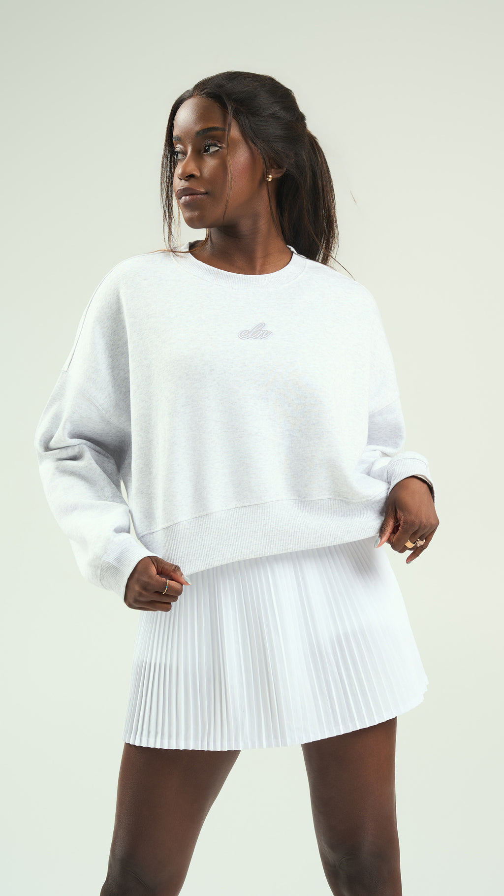 ELN Oversized Crop Sweater
