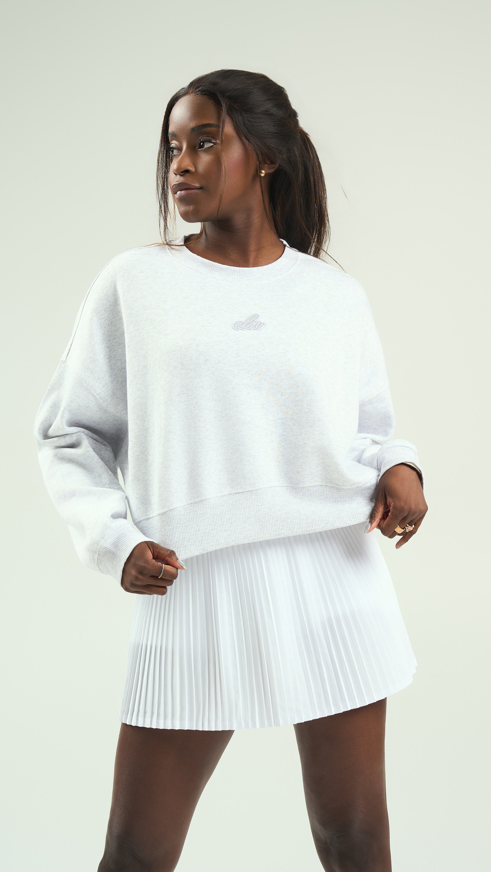 ELN Oversized Crop Sweater