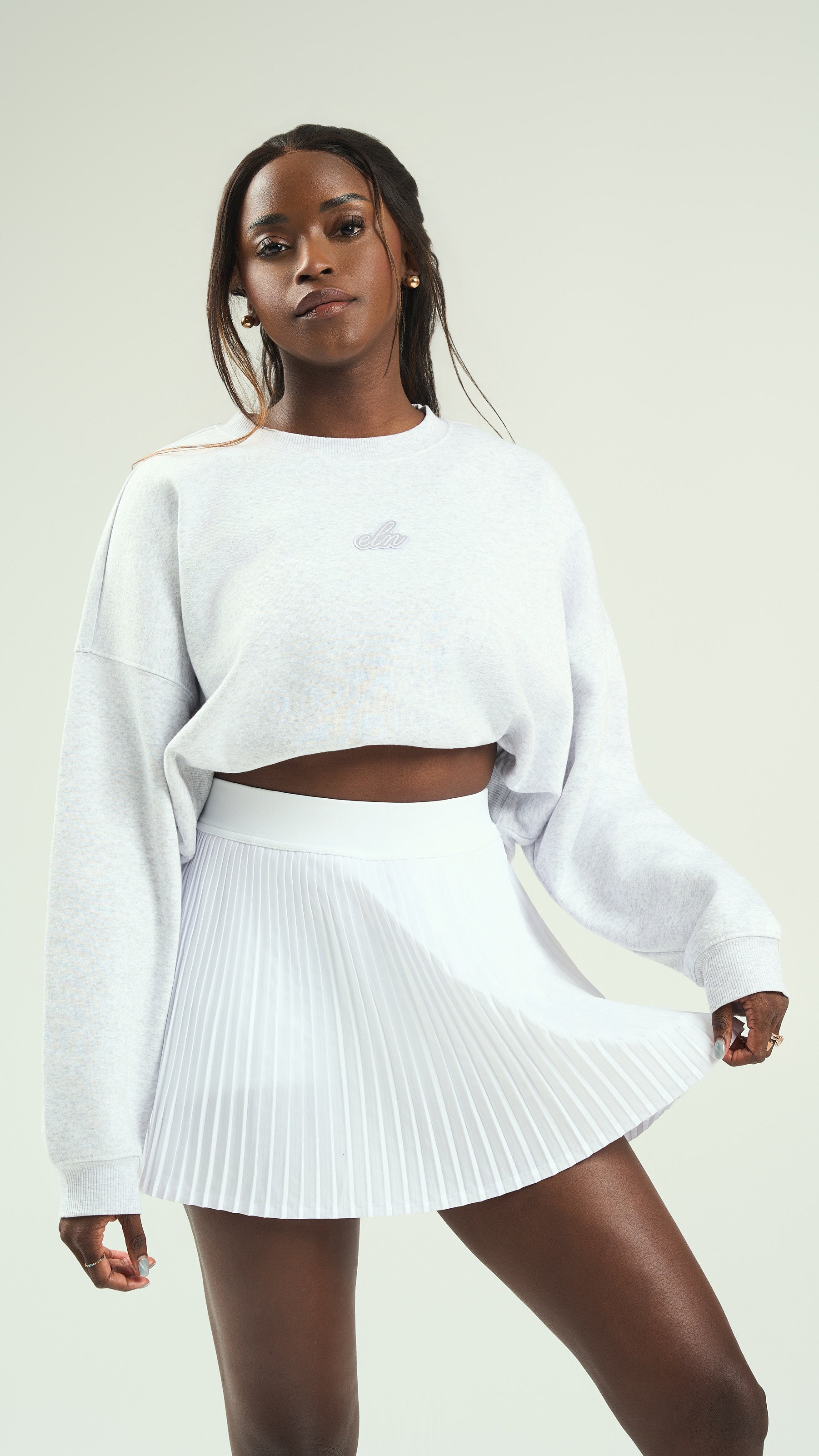 ELN Oversized Crop Sweater