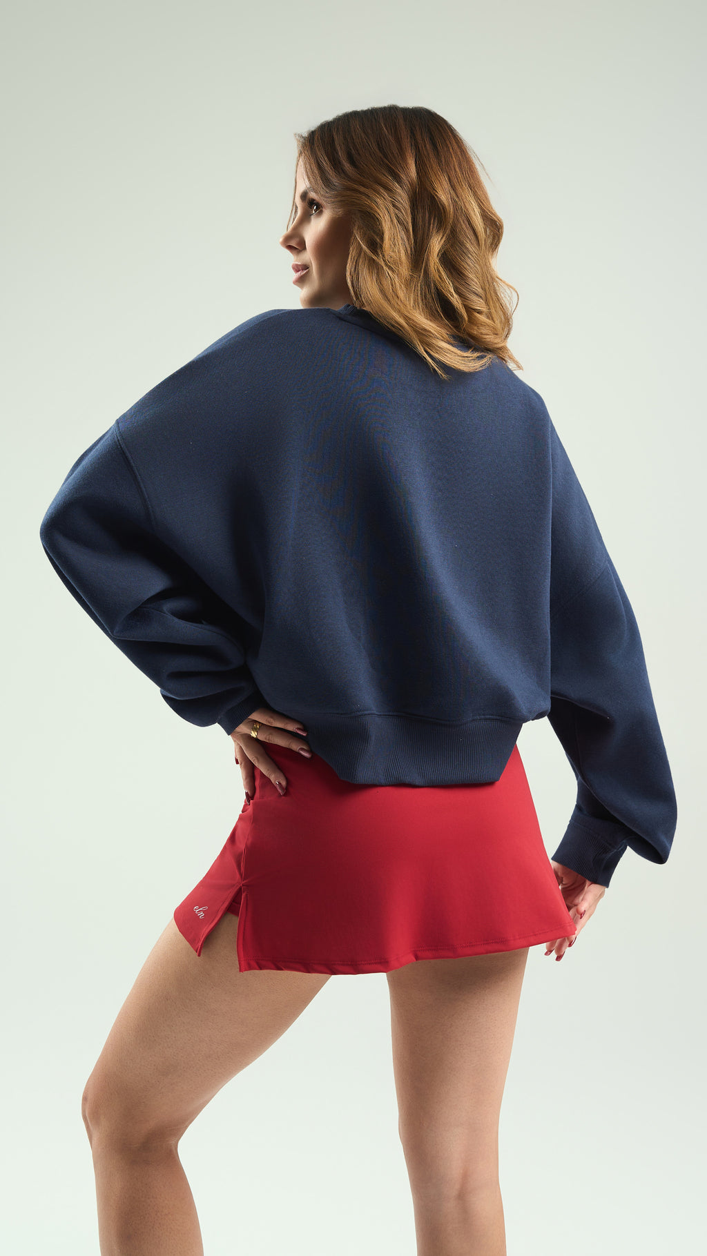 ELN Oversized Crop Sweater