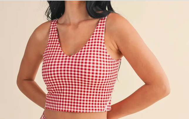 The Gingham Buttery Serve Tank