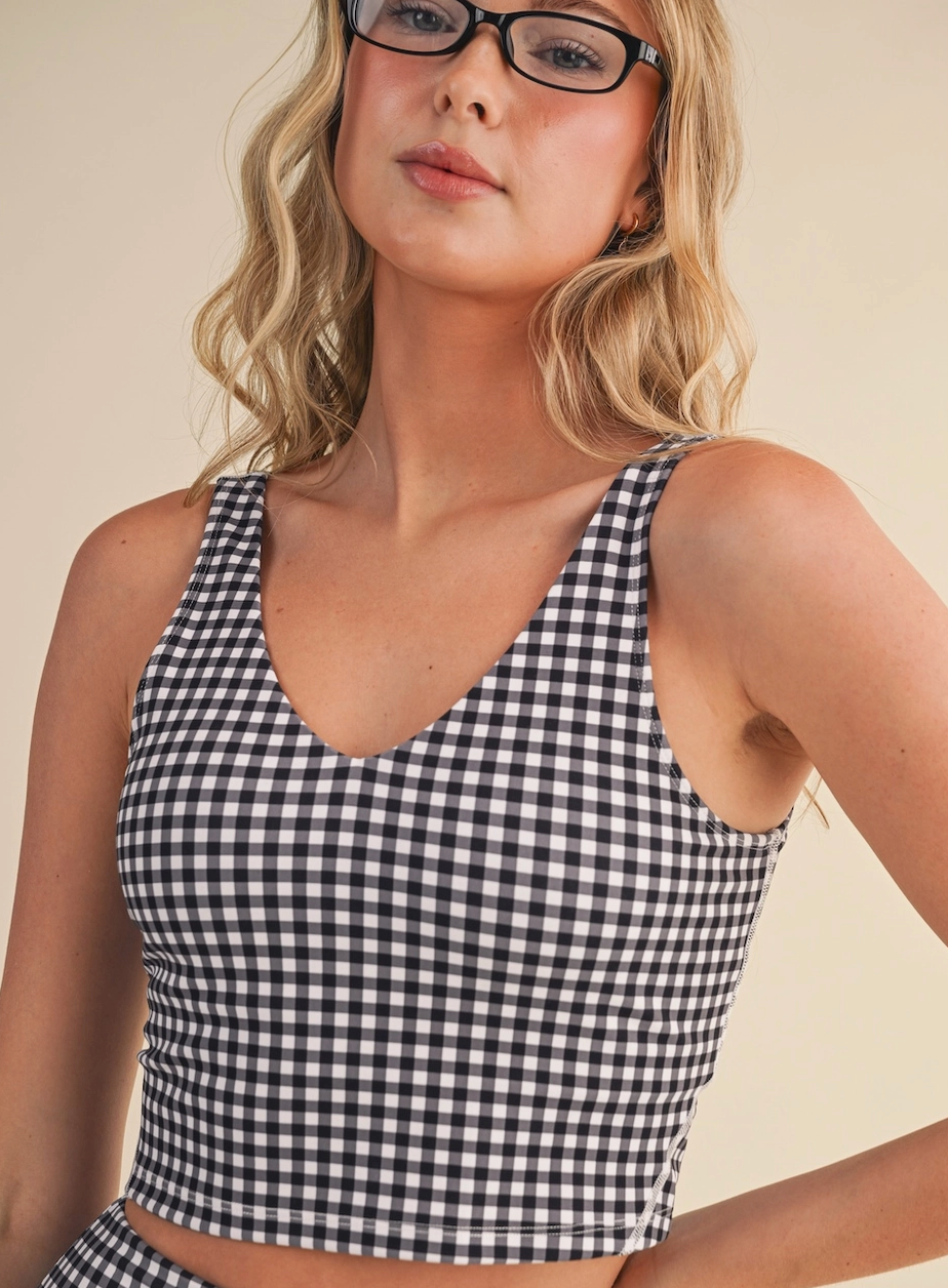 The Gingham Buttery Serve Tank