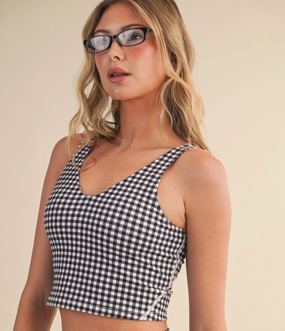 The Gingham Buttery Serve Tank