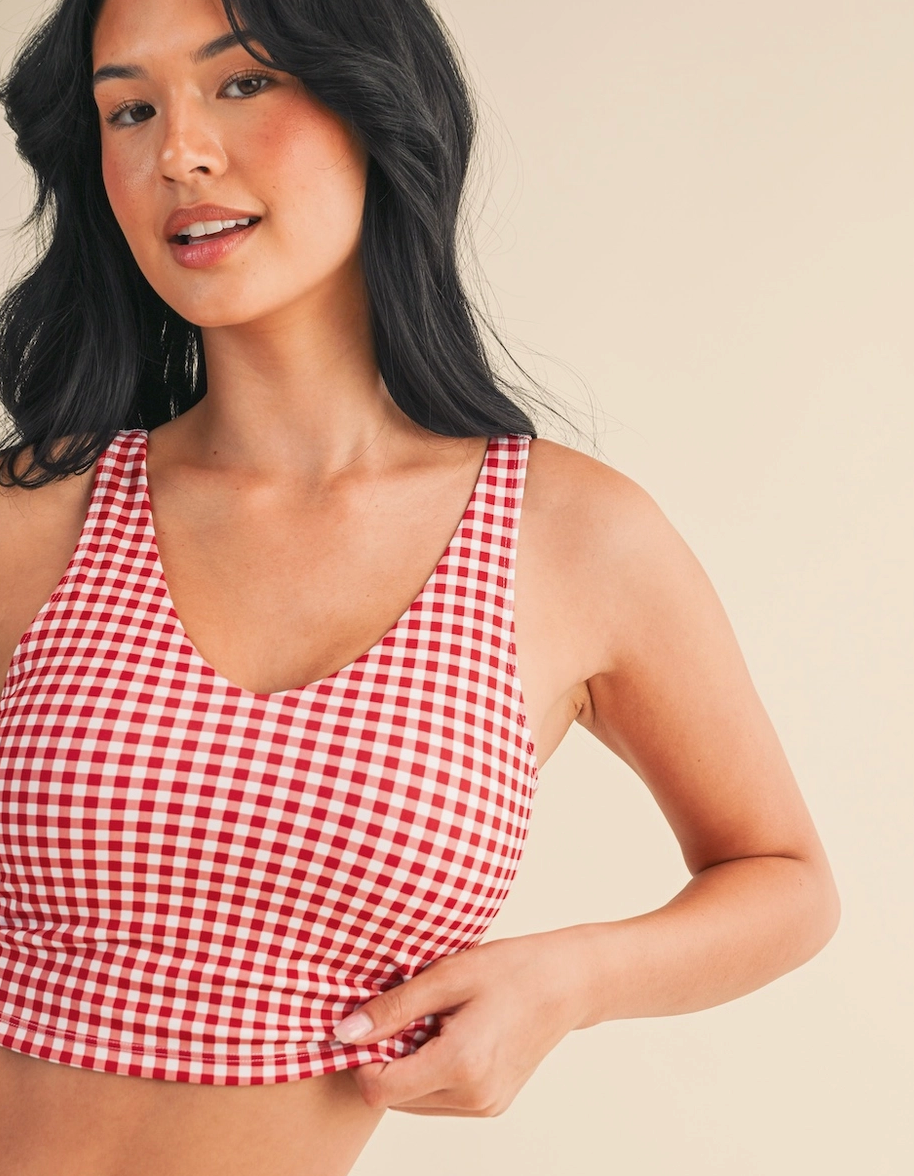 The Gingham Buttery Serve Tank