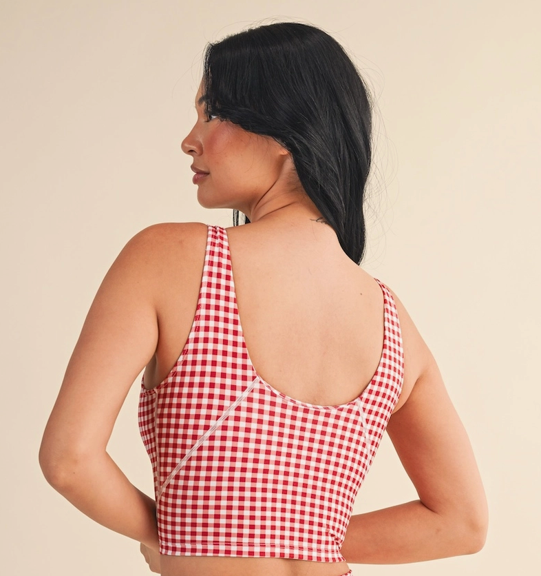 The Gingham Buttery Serve Tank