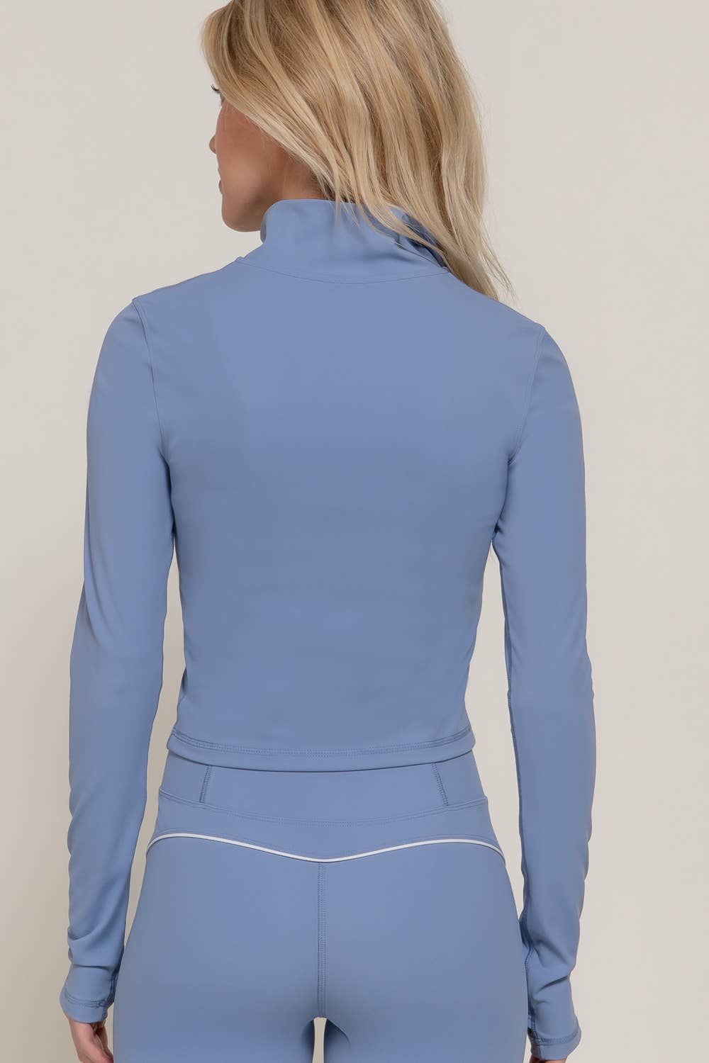 Long Sleeve Piping Detail Active Wear Jacket