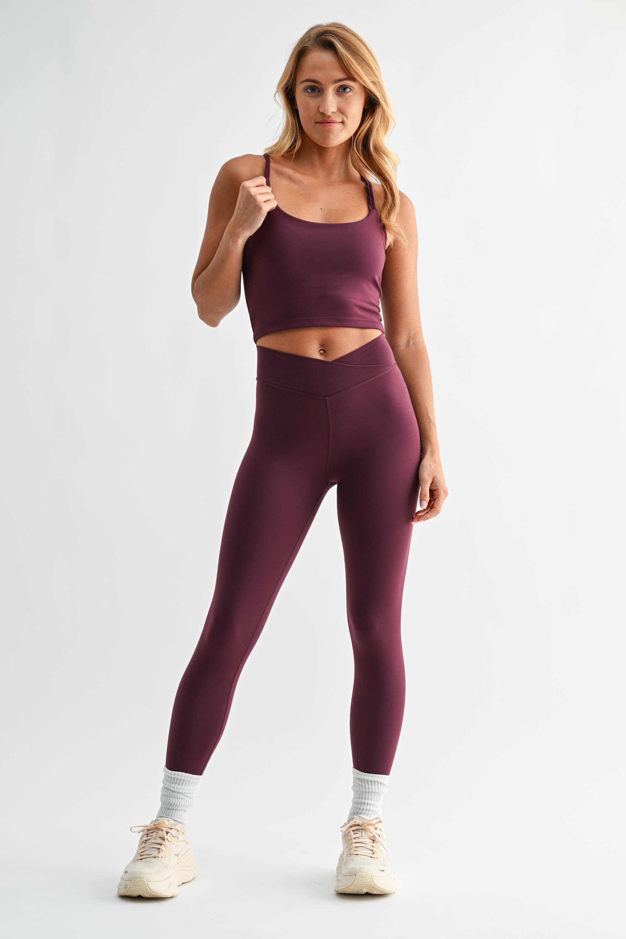 Venice Crossover Waist Leggings