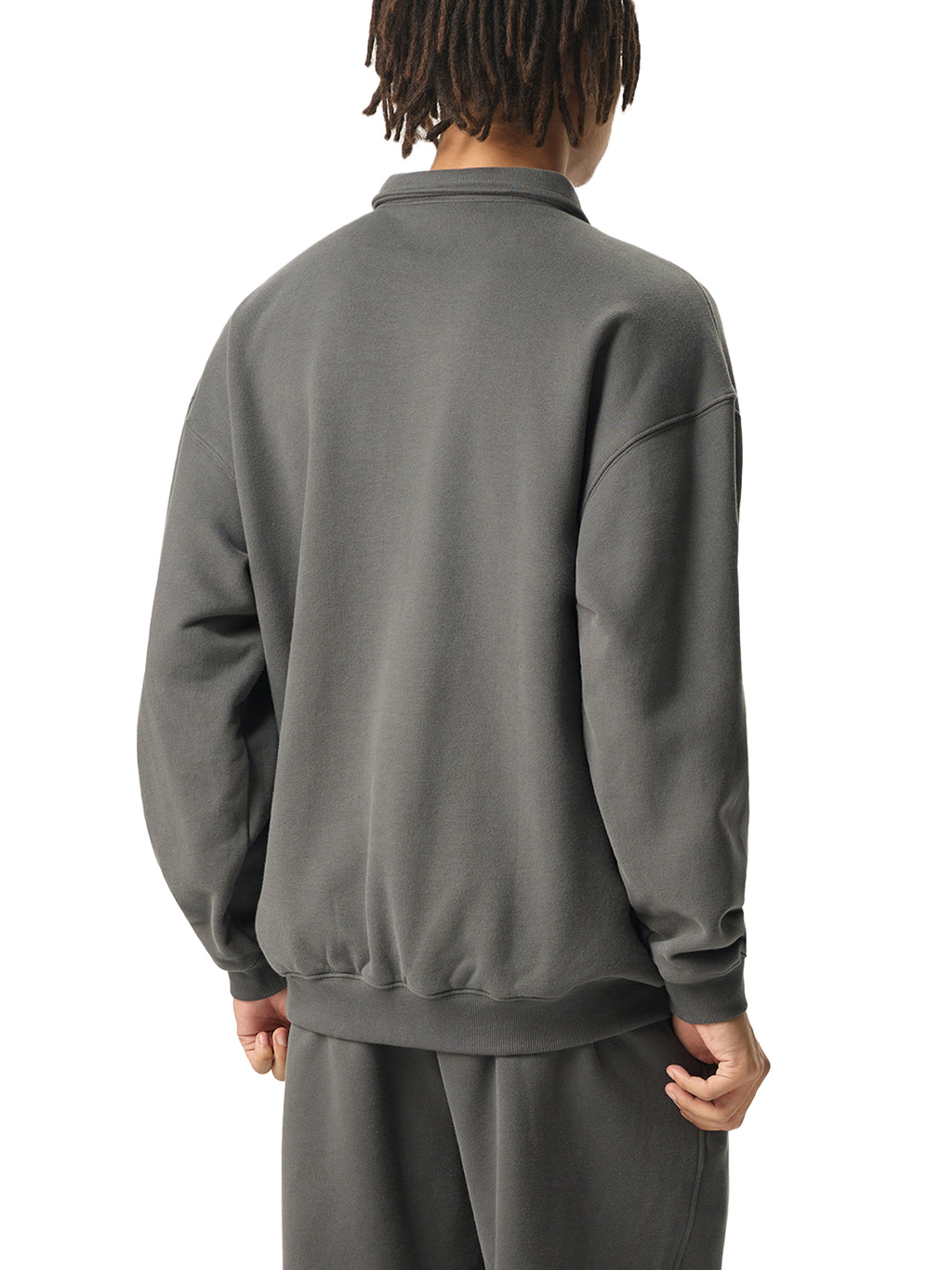 Heavyweight Polo-Collar Sweatshirt